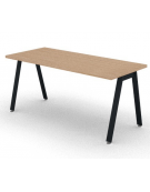Scrivania operativa piano melaminico spessore mm 30 e struttura metallica gambe inclinate - Colori a scelta - cm 160x70x74,5h