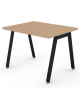 Scrivania operativa piano melaminico spessore mm 30 e struttura metallica gambe inclinate - Colori a scelta - cm 100x80x74,5h