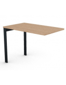 Appendice laterale per scrivania, spessore piano mm 25 e struttura metallica gambe a ponte - Colori a scelta - cm 100x60x74h