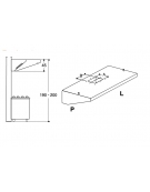 Cappa inox a parete con motore per ristorante cm 100x70x45h