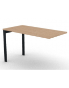 Appendice laterale per scrivania, spessore piano mm 25 e struttura metallica gambe a ponte - Colori a scelta - cm 120x60x74h