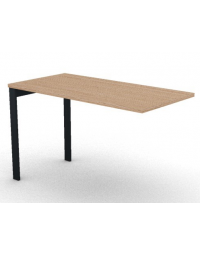 Appendice&nbsp;laterale per scrivania, spessore piano mm 25 e struttura metallica gambe a ponte - Colori a scelta - cm 120x60x74h