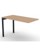 Appendice laterale per scrivania, spessore piano mm 25 e struttura metallica gambe a ponte - Colori a scelta - cm 120x60x74h