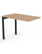 Appendice laterale per scrivania, spessore piano mm 30 e struttura metallica gambe a ponte - Colori a scelta - cm 100x60x74,5h