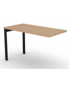 Appendice laterale per scrivania, spessore piano mm 30 e struttura metallica gambe a ponte - Colori a scelta - cm 120x60x74,5h