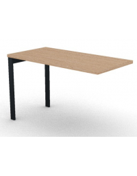 Appendice&nbsp;laterale per scrivania, spessore piano mm 30 e struttura metallica gambe a ponte - Colori a scelta - cm 120x60x74,5h