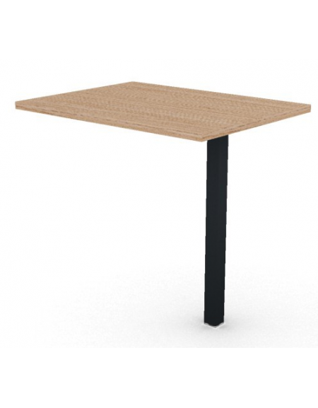 Appendice per scrivania con piano melaminico spessore mm 25 e gamba metallica autoportante - Colori a scelta - cm 80x60x74h
