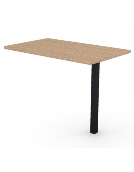 Appendice per scrivania con piano melaminico spessore mm 25 e gamba metallica autoportante - Colori a scelta - cm 100x60x74h