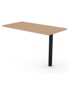 Appendice per scrivania con piano melaminico spessore mm 25 e gamba metallica autoportante - Colori a scelta - cm 120x60x74h