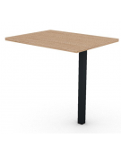 Appendice per scrivania con piano melaminico spessore mm 30 e gamba metallica autoportante - Colori a scelta - cm 80x60x74,5h