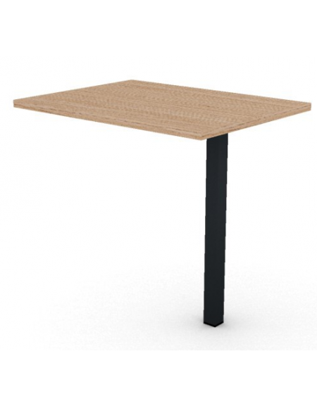 Appendice per scrivania con piano melaminico spessore mm 30 e gamba metallica autoportante - Colori a scelta - cm 80x60x74,5h