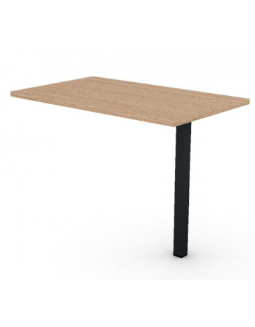 Appendice per scrivania con piano melaminico spessore mm 30 e gamba metallica autoportante - Colori a scelta - cm 100x60x74,5h