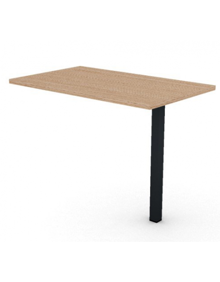 Appendice per scrivania con piano melaminico spessore mm 30 e gamba metallica autoportante - Colori a scelta - cm 100x60x74,5h