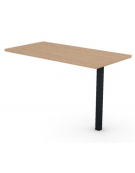 Appendice per scrivania con piano melaminico spessore mm 30 e gamba metallica autoportante - Colori a scelta - cm 120x60x74,5h