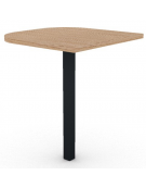 Terminale per scrivania prof. cm 60, piano melaminico spessore mm 25 e gamba autoportante - Colori a scelta - cm 60x60x74h