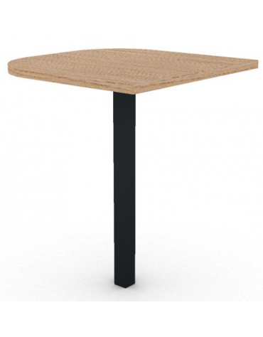 Terminale per scrivania prof. cm 60, piano melaminico spessore mm 25 e gamba autoportante - Colori a scelta - cm 60x60x74h