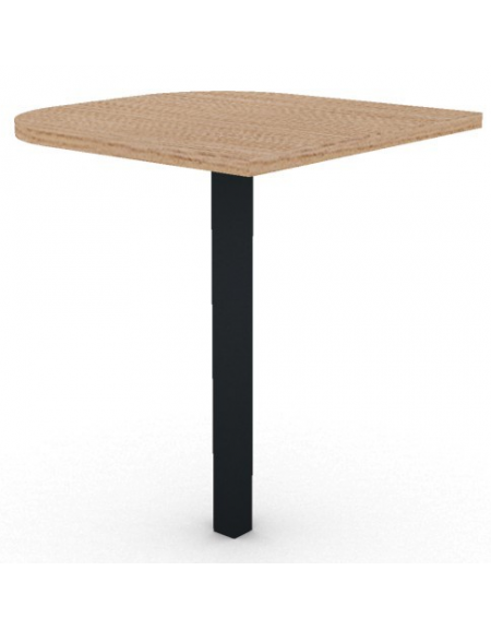 Terminale per scrivania prof. cm 60, piano melaminico spessore mm 25 e gamba autoportante - Colori a scelta - cm 60x60x74h