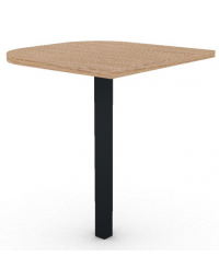 Terminale&nbsp;per scrivania&nbsp;prof. cm 60,&nbsp;piano melaminico spessore mm 25 e gamba autoportante - Colori a scelta - cm 60x60x74h