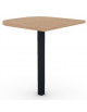 Terminale per scrivania prof. cm 60, piano melaminico spessore mm 25 e gamba autoportante - Colori a scelta - cm 60x60x74h