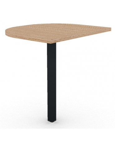 Terminale per scrivania prof. cm 70, piano melaminico spessore mm 25 e gamba autoportante - Colori a scelta - cm 60x70x74h