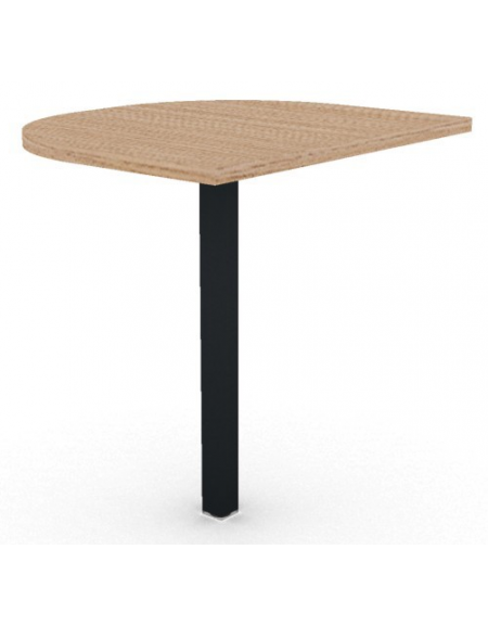 Terminale per scrivania prof. cm 70, piano melaminico spessore mm 25 e gamba autoportante - Colori a scelta - cm 60x70x74h