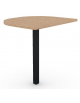 Terminale per scrivania prof. cm 70, piano melaminico spessore mm 25 e gamba autoportante - Colori a scelta - cm 60x70x74h
