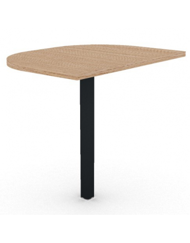 Terminale per scrivania prof. cm 80, piano melaminico spessore mm 25 e gamba autoportante - Colori a scelta - cm 60x80x74h