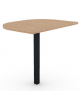 Terminale per scrivania prof. cm 80, piano melaminico spessore mm 25 e gamba autoportante - Colori a scelta - cm 60x80x74h