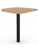 Terminale per scrivania prof. cm 60, piano melaminico spessore mm 30 e gamba autoportante - Colori a scelta - cm 60x60x74,5h