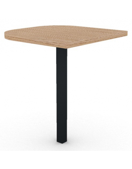 Terminale per scrivania prof. cm 60, piano melaminico spessore mm 30 e gamba autoportante - Colori a scelta - cm 60x60x74,5h