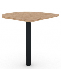 Terminale per scrivania prof. cm 60, piano melaminico spessore mm 30 e gamba autoportante - Colori a scelta - cm 60x60x74,5h
