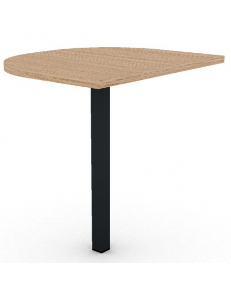 Terminale per scrivania prof. cm 70, piano melaminico spessore mm 30 e gamba autoportante - Colori a scelta - cm 60x70x74,5h