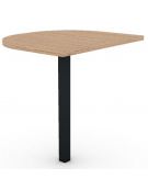 Terminale per scrivania prof. cm 80, piano melaminico spessore mm 30 e gamba autoportante - Colori a scelta - cm 60x80x74,5h