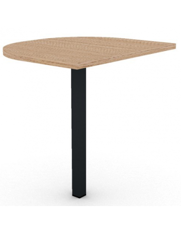 Terminale per scrivania prof. cm 80, piano melaminico spessore mm 30 e gamba autoportante - Colori a scelta - cm 60x80x74,5h