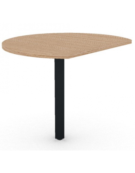 Penisola per scrivania prof. cm 70, piano melaminico spessore mm 25 e gamba autoportante - Colori a scelta - cm 73x90x74h
