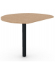Penisola per scrivania prof. cm 70, piano melaminico spessore mm 25 e gamba autoportante - Colori a scelta - cm 73x90x74h