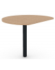Penisola per scrivania prof. cm 70, piano melaminico spessore mm 30 e gamba autoportante - Colori a scelta - cm 73x90x74,5h
