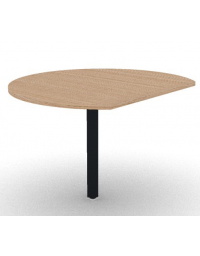Penisola&nbsp;per scrivania prof. cm 80, piano melaminico spessore mm 30 e gamba autoportante - Colori a scelta - cm 93x110x74,5h