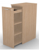 Mobile contenitore complanare alto per scrivania in melaminico - Colori a scelta - cm 42x70x112h