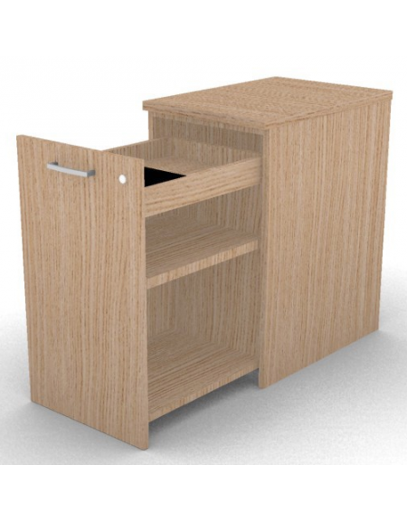 Mobile contenitore complanare per scrivania in melaminico con spessore piano mm 25 - Colori a scelta - cm 42x60x74h