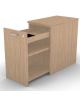 Mobile contenitore complanare per scrivania in melaminico con spessore piano mm 25 - Colori a scelta - cm 42x70x74h