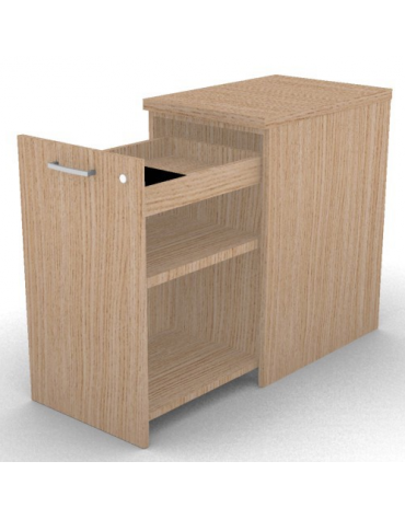 Mobile contenitore complanare per scrivania in melaminico con spessore piano mm 30 - Colori a scelta - cm 42x60x74,5h