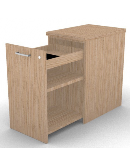 Mobile contenitore complanare per scrivania in melaminico con spessore piano mm 30 - Colori a scelta - cm 42x60x74,5h