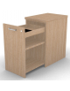 Mobile contenitore complanare per scrivania in melaminico con spessore piano mm 30 - Colori a scelta - cm 42x60x74,5h