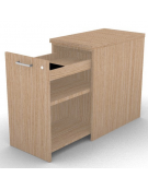 Mobile contenitore complanare per scrivania in melaminico con spessore piano mm 30 - Colori a scelta - cm 42x70x74,5h