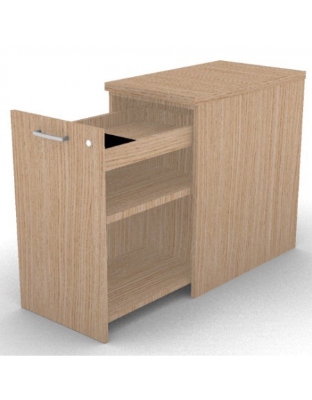 Mobile contenitore complanare per scrivania in melaminico con spessore piano mm 30 - Colori a scelta - cm 42x70x74,5h