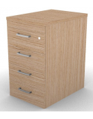 Cassettiera complanare per scrivania in melaminico con spessore piano mm 25 - Colori a scelta - cm 42x60x74h