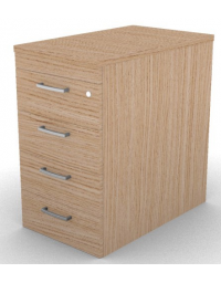 Cassettiera&nbsp;complanare per scrivania in melaminico con spessore piano mm 25 - Colori a scelta - cm 42x70x74h