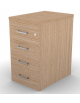 Cassettiera complanare per scrivania in melaminico con spessore piano mm 30 - Colori a scelta - cm 42x60x74,5h