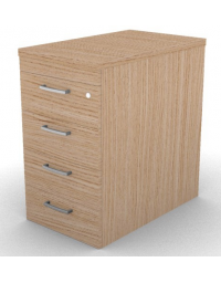 Cassettiera&nbsp;complanare per scrivania in melaminico con spessore piano mm 30 - Colori a scelta - cm 42x70x74,5h